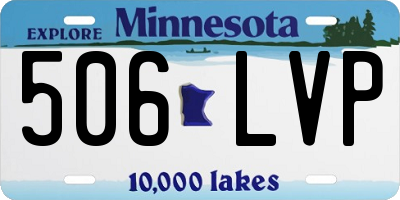 MN license plate 506LVP