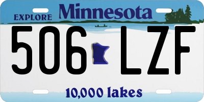 MN license plate 506LZF