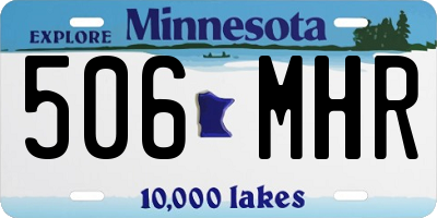 MN license plate 506MHR