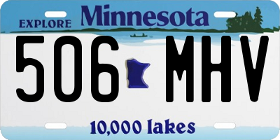 MN license plate 506MHV