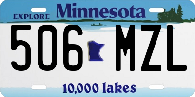 MN license plate 506MZL