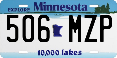 MN license plate 506MZP