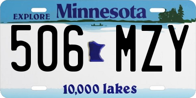 MN license plate 506MZY