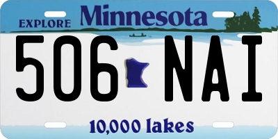 MN license plate 506NAI