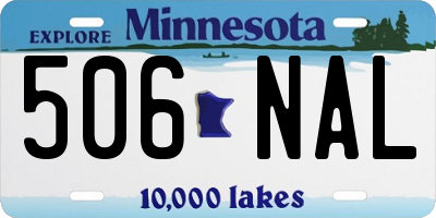 MN license plate 506NAL