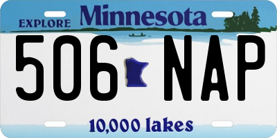 MN license plate 506NAP