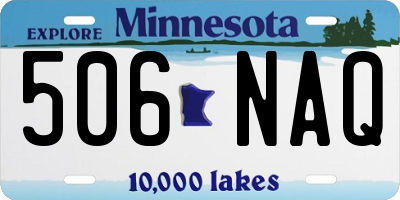 MN license plate 506NAQ