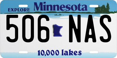 MN license plate 506NAS