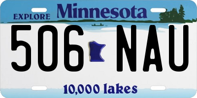 MN license plate 506NAU