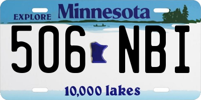 MN license plate 506NBI