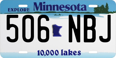 MN license plate 506NBJ