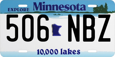 MN license plate 506NBZ