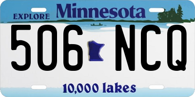 MN license plate 506NCQ