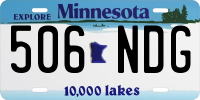 MN license plate 506NDG