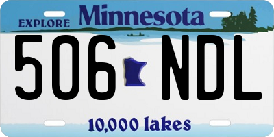 MN license plate 506NDL