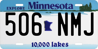 MN license plate 506NMJ