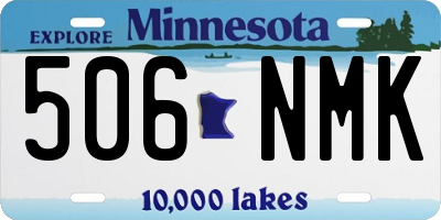 MN license plate 506NMK