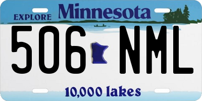 MN license plate 506NML