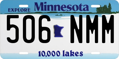 MN license plate 506NMM
