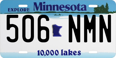 MN license plate 506NMN