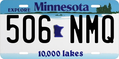 MN license plate 506NMQ