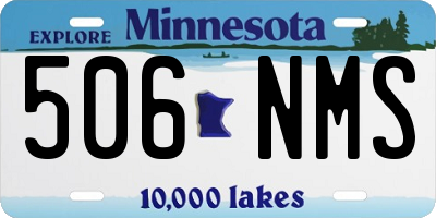 MN license plate 506NMS