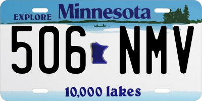 MN license plate 506NMV