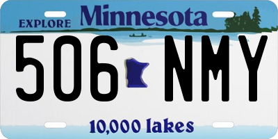 MN license plate 506NMY