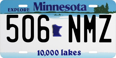 MN license plate 506NMZ