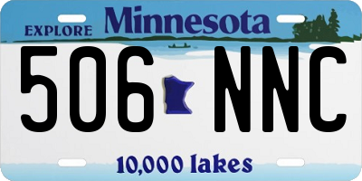 MN license plate 506NNC