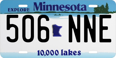MN license plate 506NNE