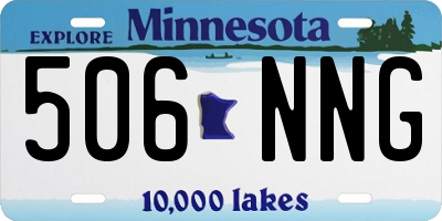 MN license plate 506NNG