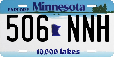 MN license plate 506NNH