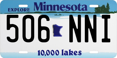 MN license plate 506NNI