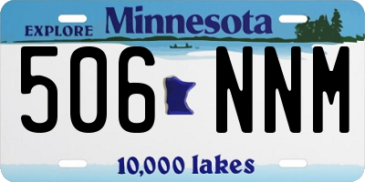 MN license plate 506NNM