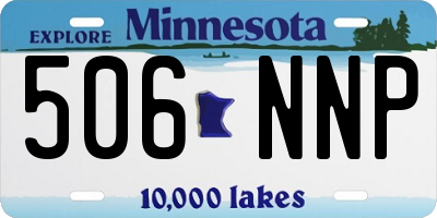 MN license plate 506NNP