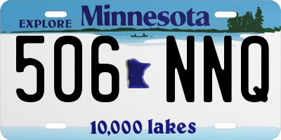 MN license plate 506NNQ