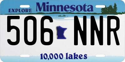MN license plate 506NNR