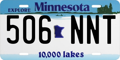MN license plate 506NNT
