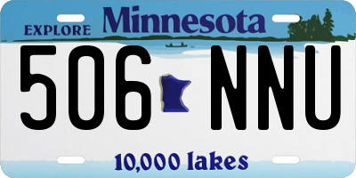 MN license plate 506NNU
