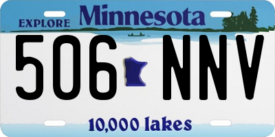 MN license plate 506NNV
