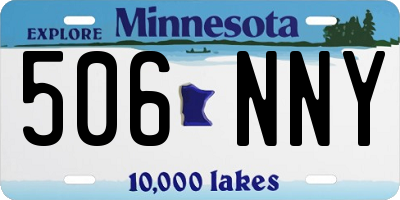 MN license plate 506NNY