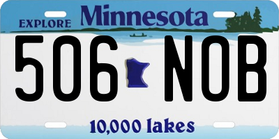 MN license plate 506NOB