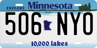 MN license plate 506NYO