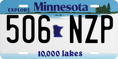 MN license plate 506NZP