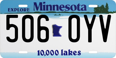 MN license plate 506OYV