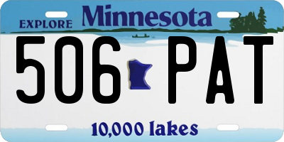 MN license plate 506PAT