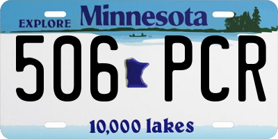 MN license plate 506PCR