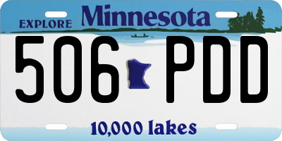 MN license plate 506PDD
