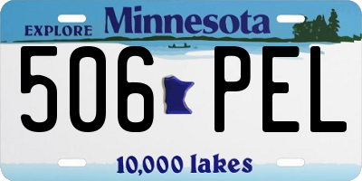 MN license plate 506PEL